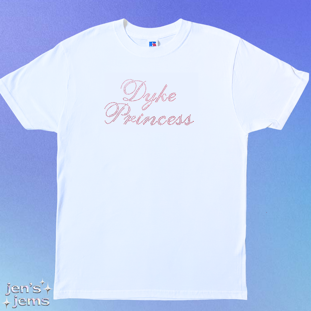 Dyke Princess Oversized Script T-Shirt
