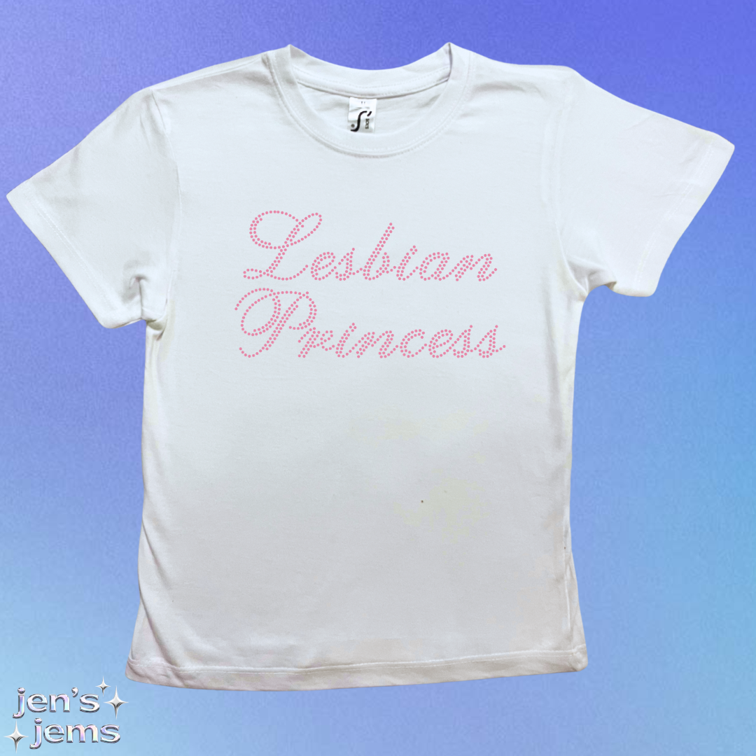 Lesbian Princess Script Baby Tee