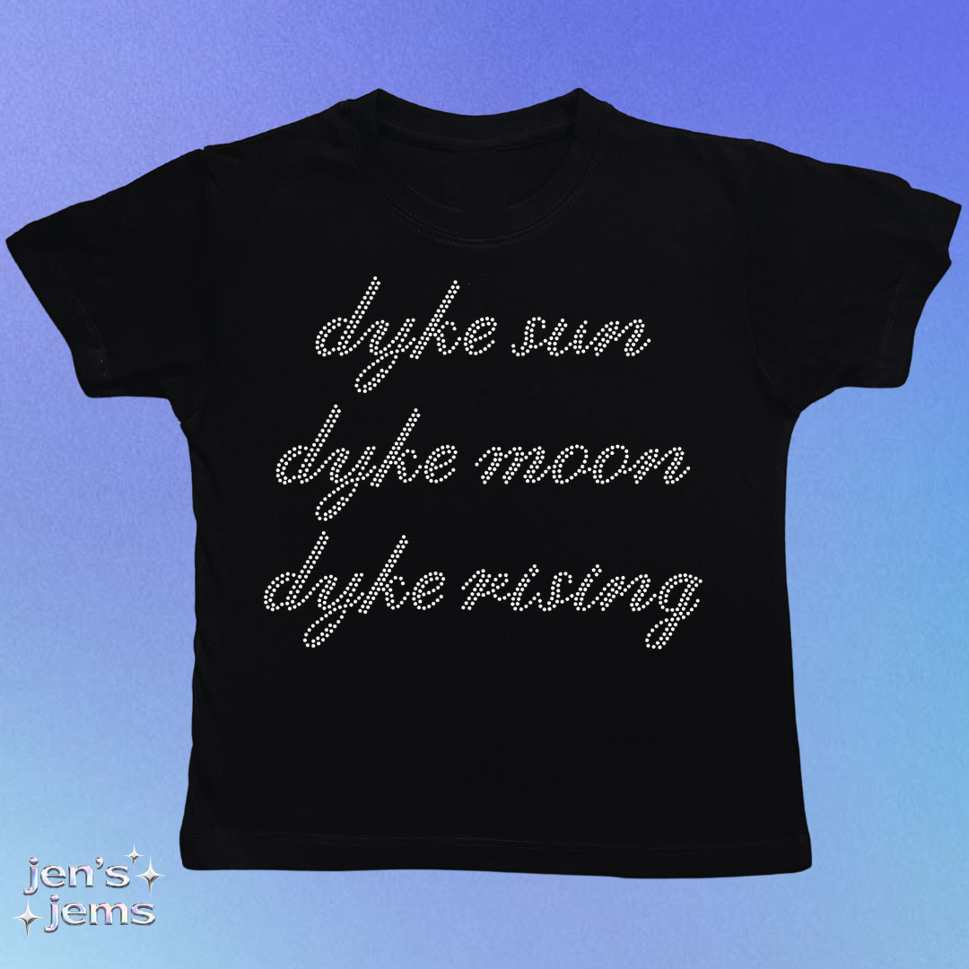 Dyke sun dyke moon dyke rising baby tee