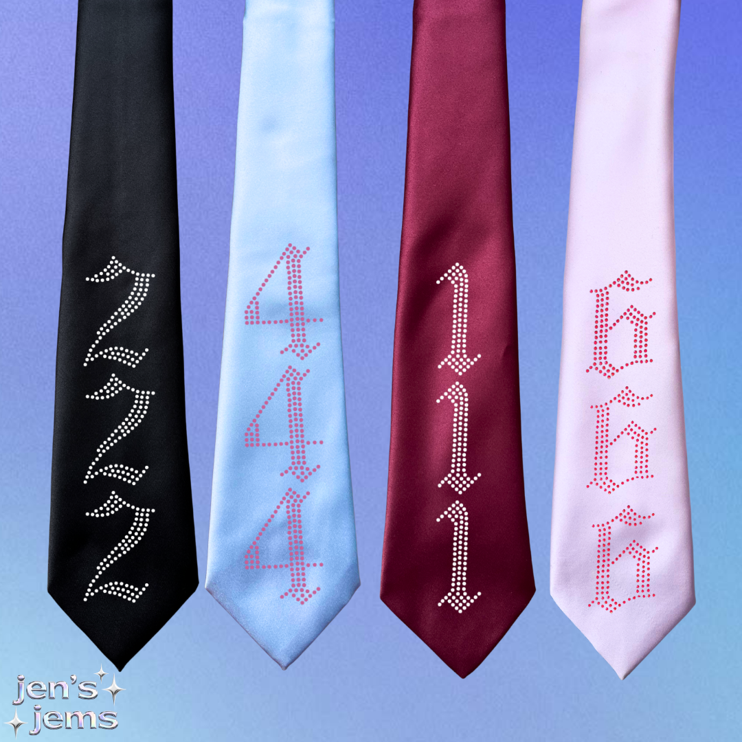 Gothic Angel Number Tie