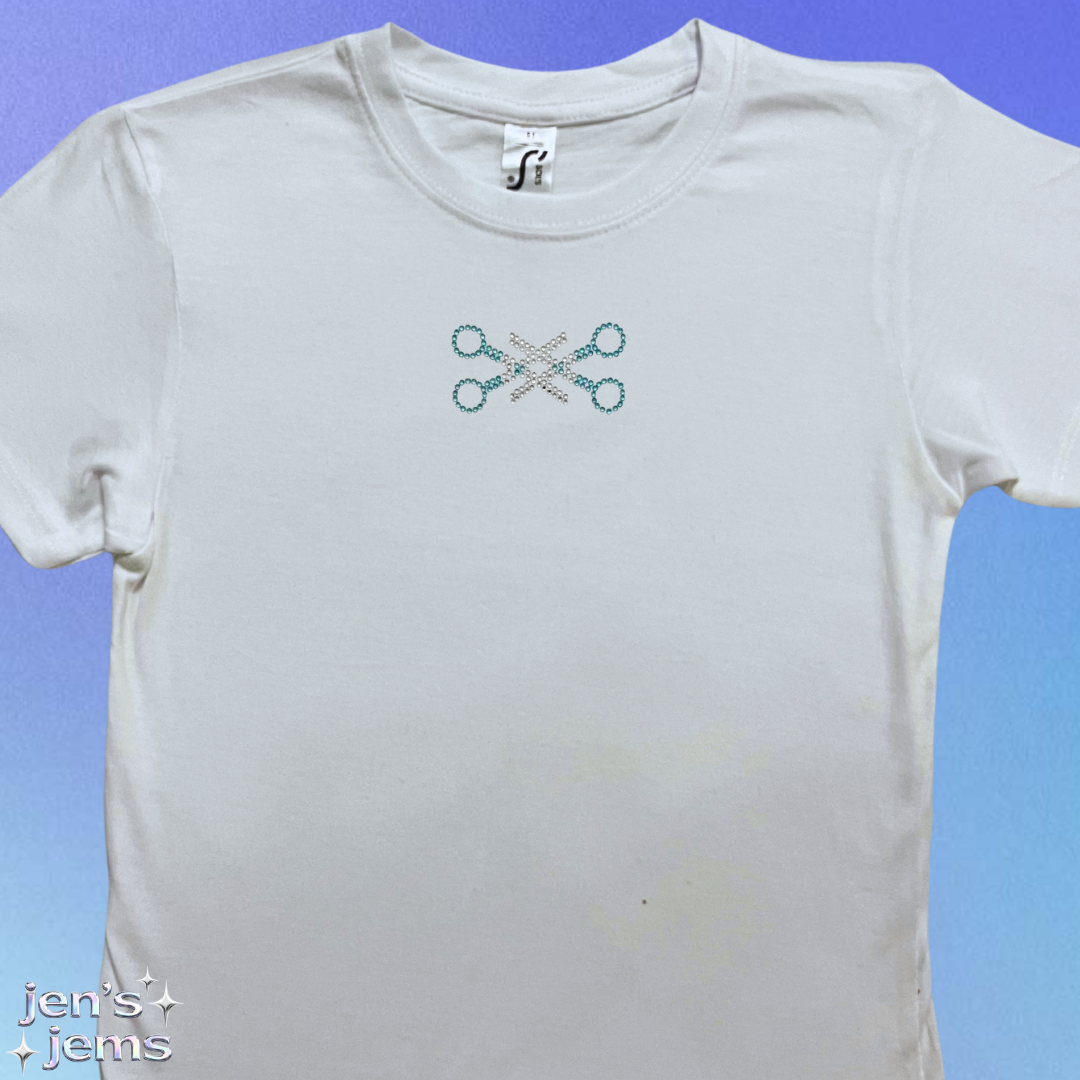 Custom Scissors Baby Tee