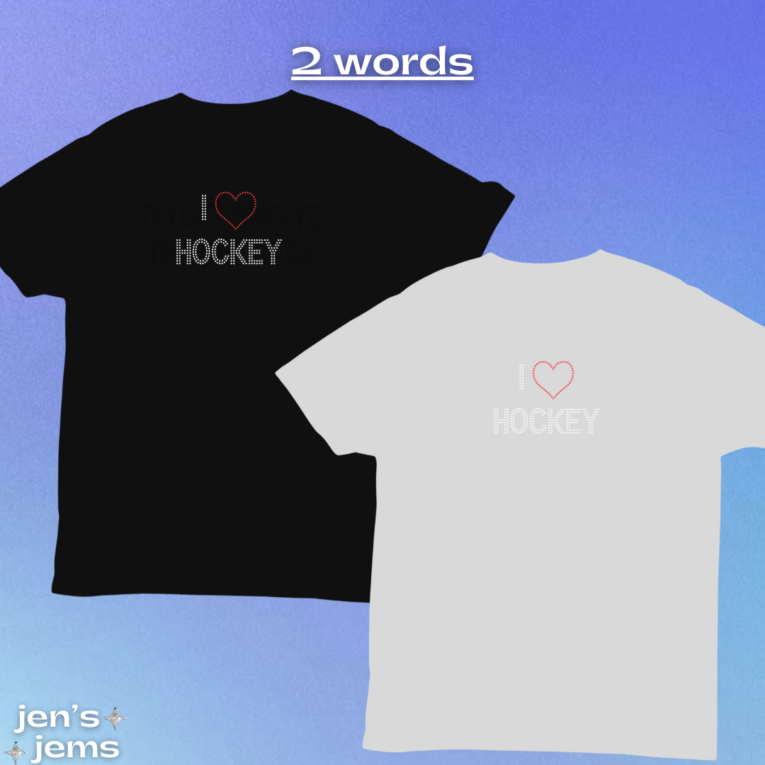 Custom I Love Gay Hockey T-Shirt