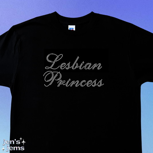 Lesbian Princess Oversized Script T-Shirt