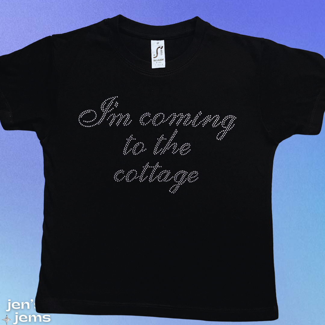 Custom I'm coming to the cottage Script Heated Rivalry Inspired Baby Tee