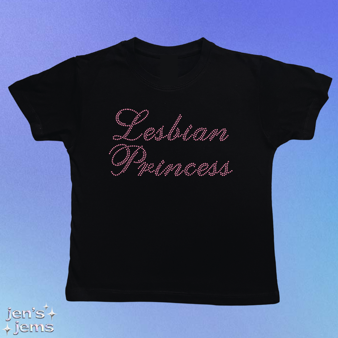 Lesbian Princess Script Baby Tee