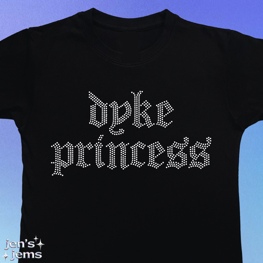 Dyke Princess Gothic Baby Tee