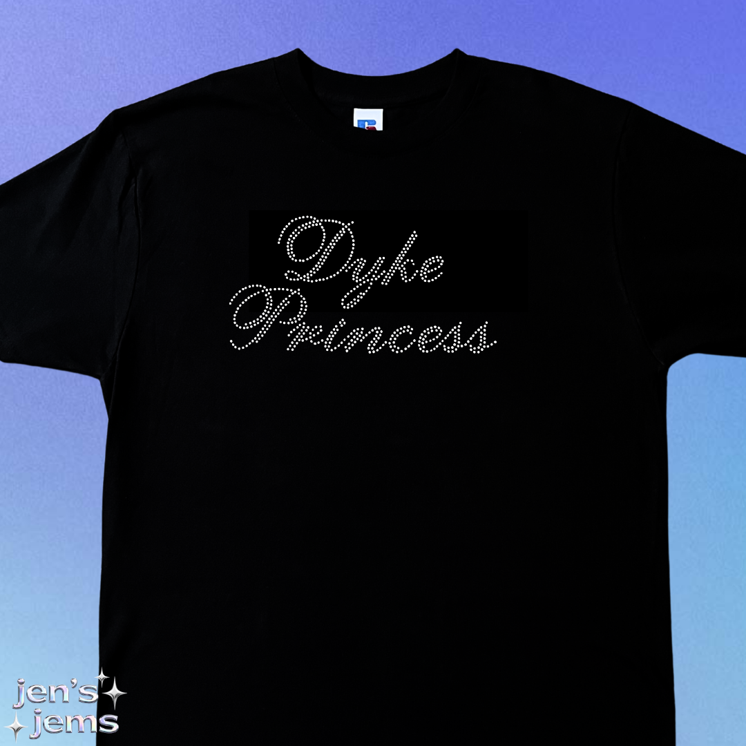 Dyke Princess Oversized Script T-Shirt