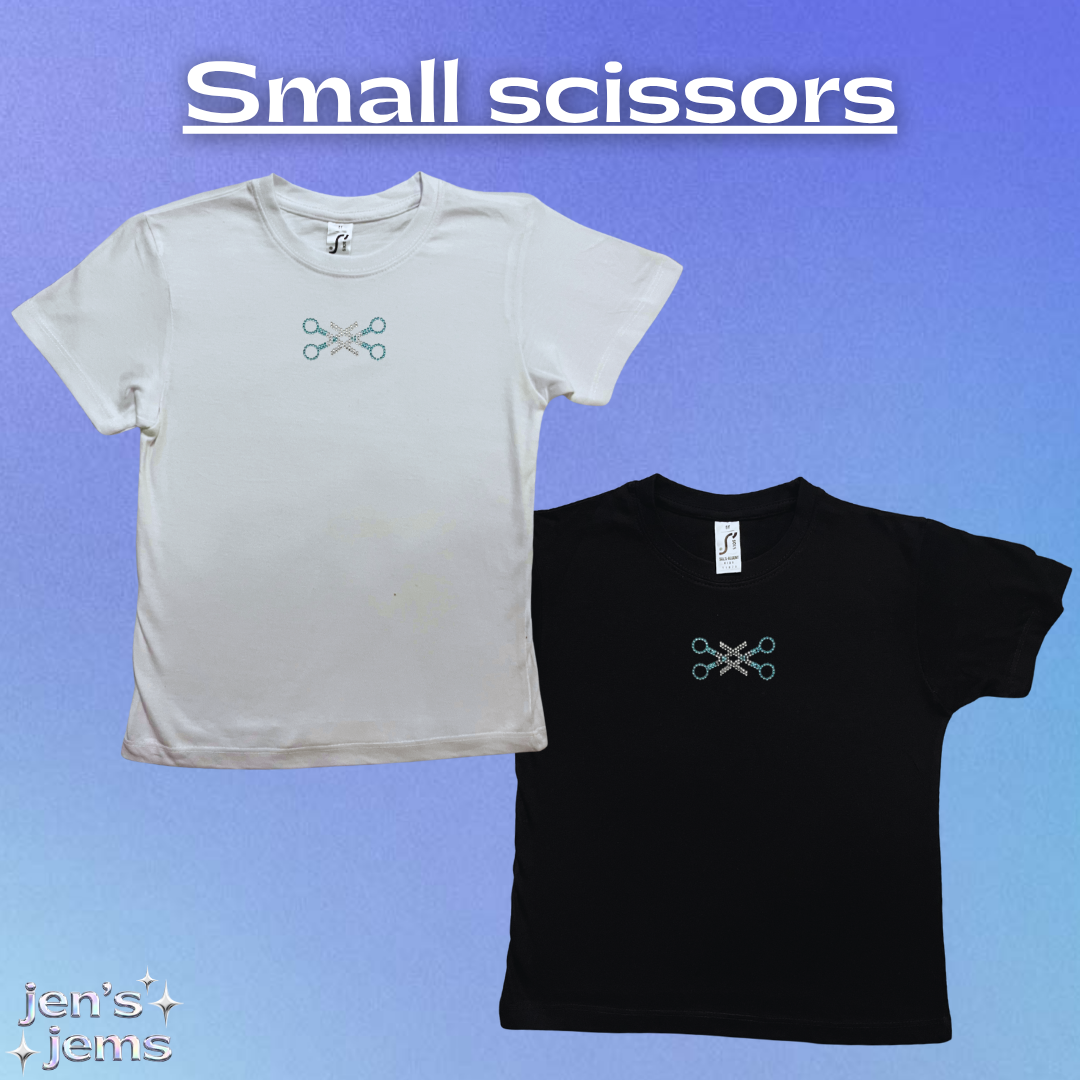 Custom Scissors Baby Tee