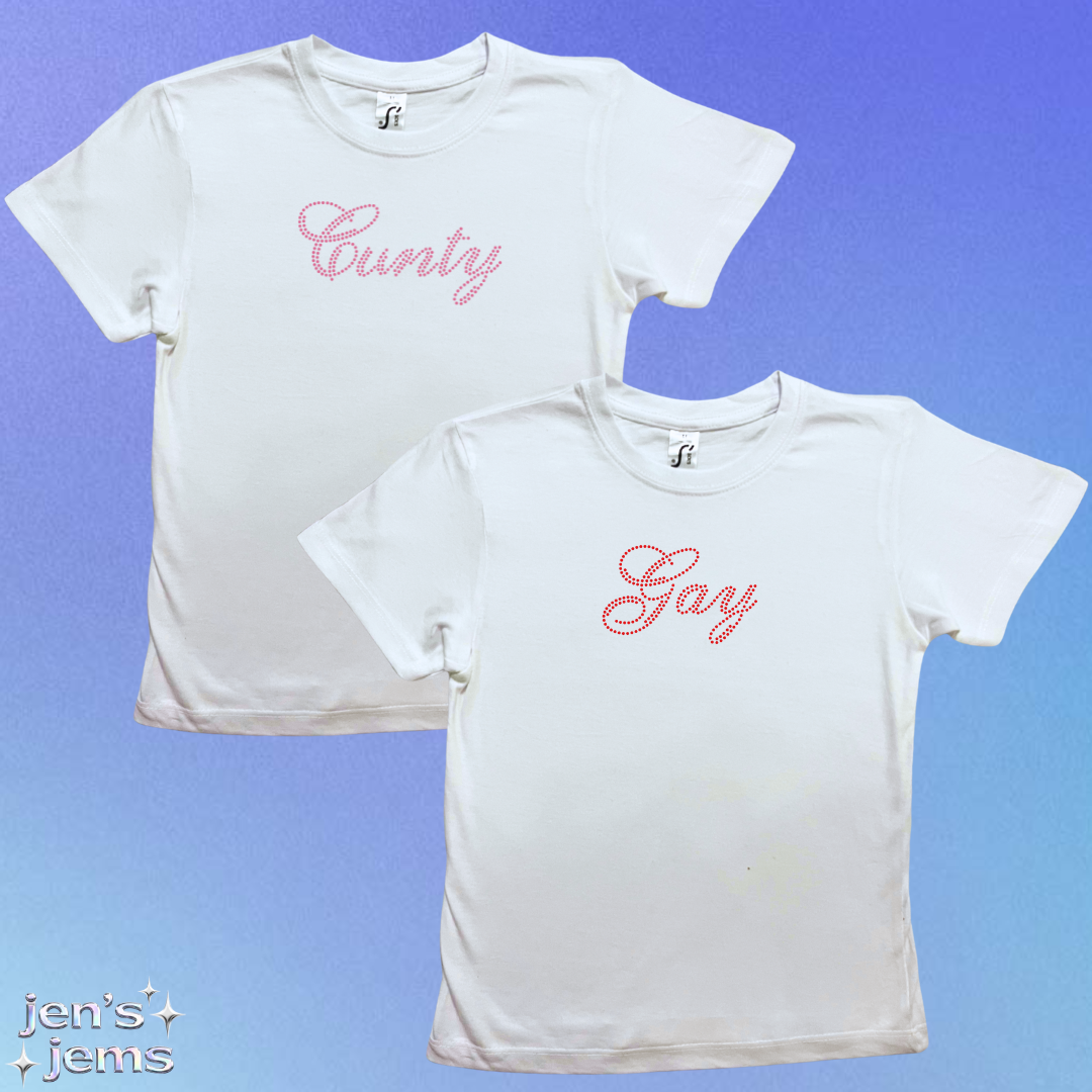 Custom Script Baby Tee