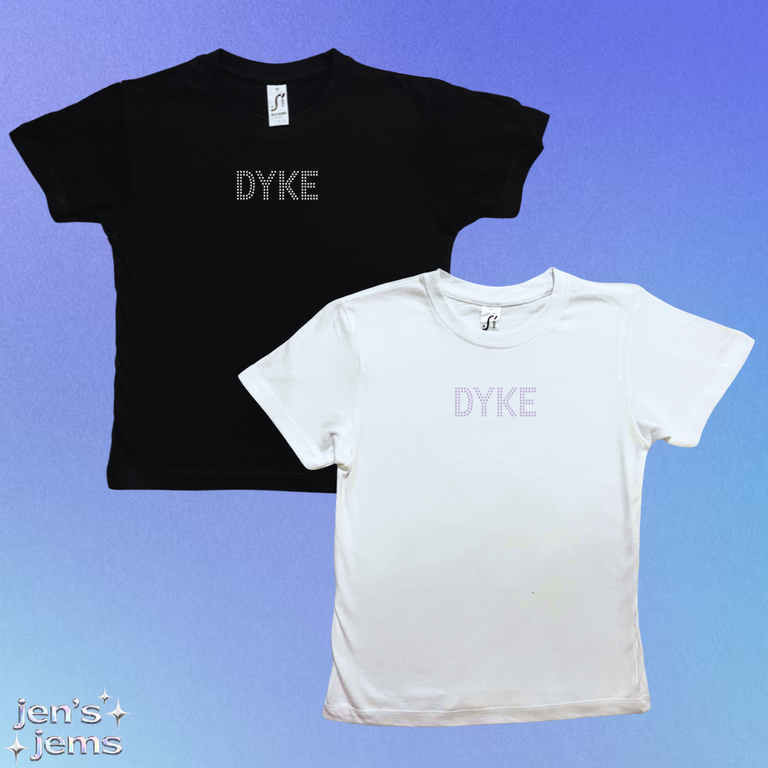 Dyke Font Baby Tee