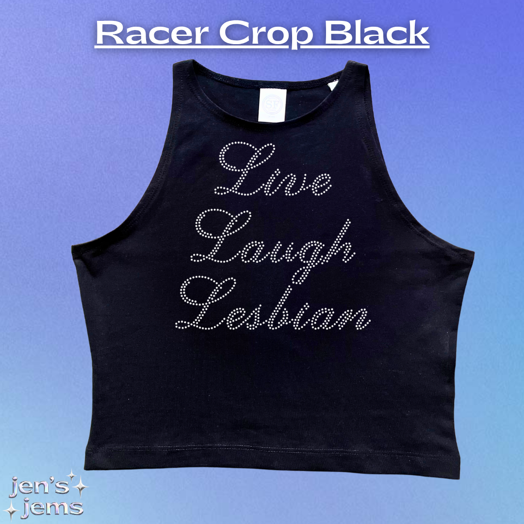 Live Laugh Lesbian Script Vest