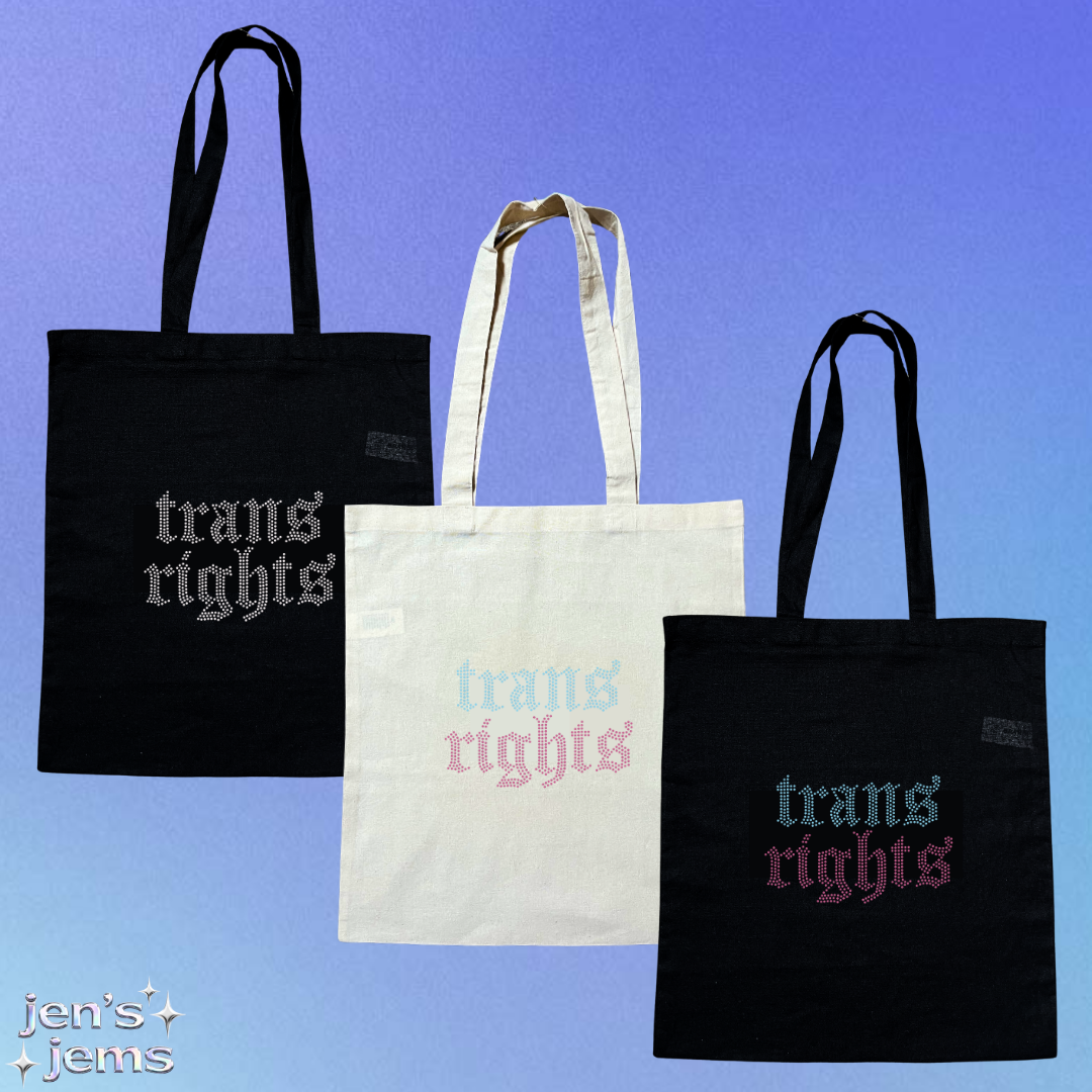Trans Rights Gothic Tote Bag