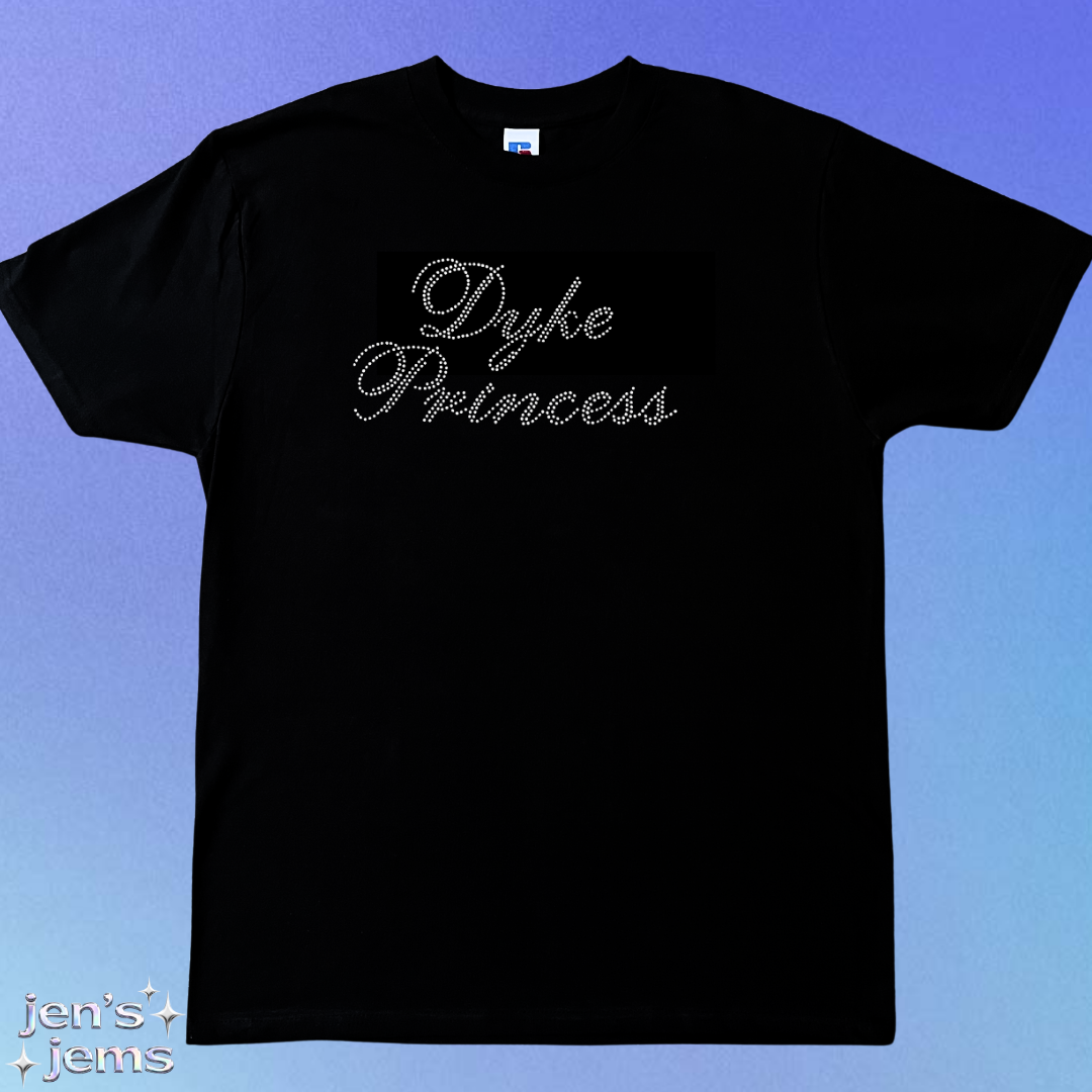 Dyke Princess Oversized Script T-Shirt