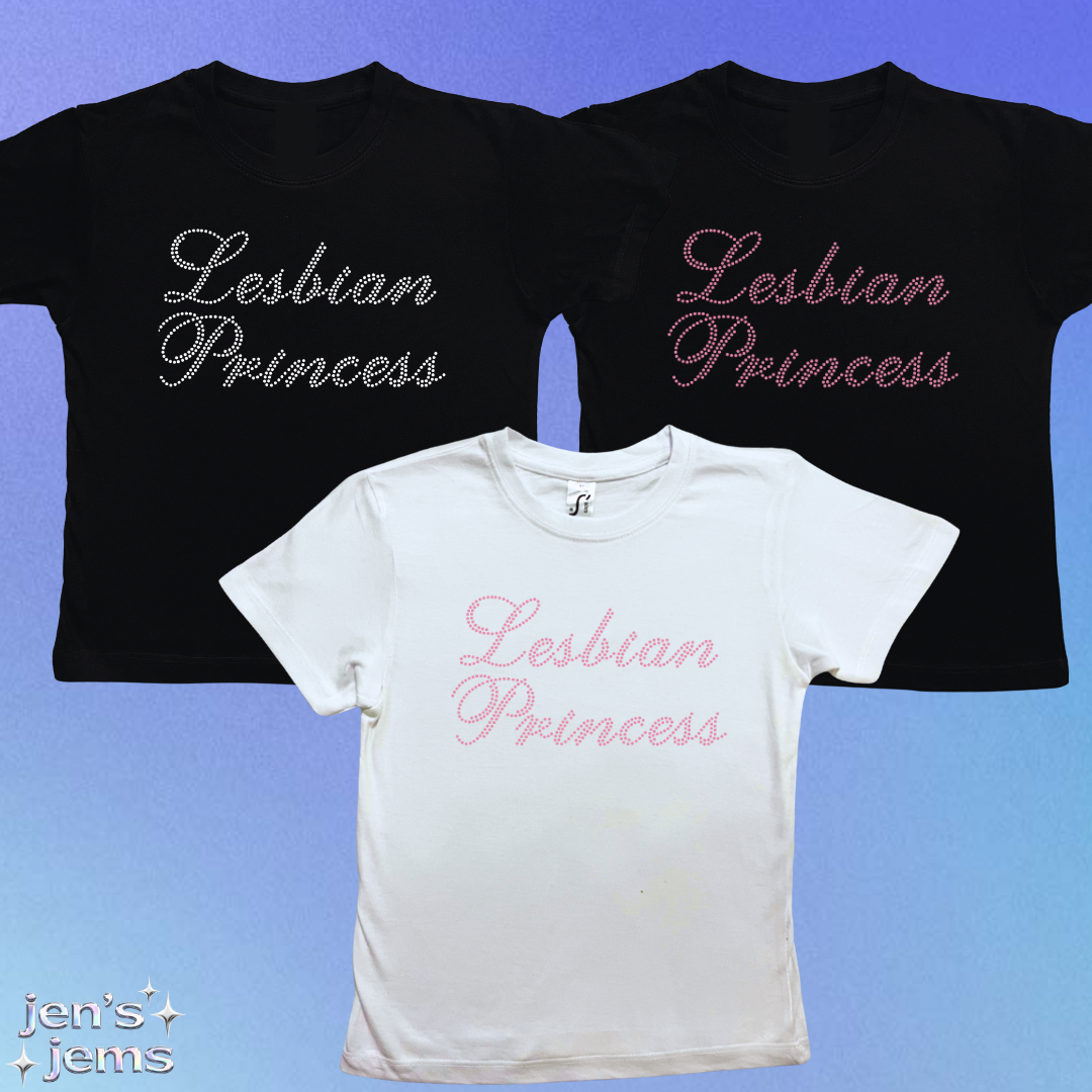 Lesbian Princess Script Baby Tee