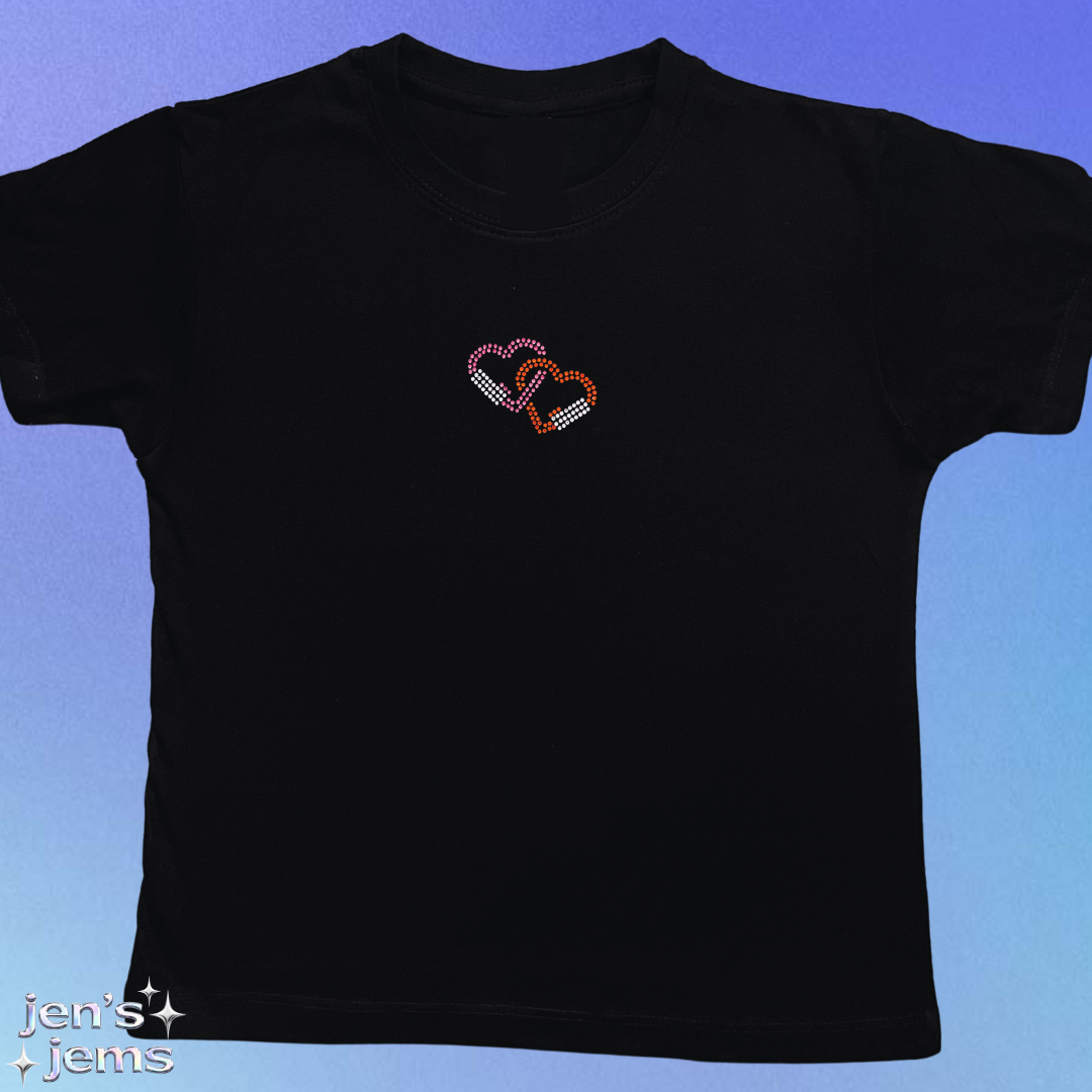 Custom Heart Carabiner Baby Tee