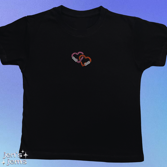 Custom Heart Carabiner Baby Tee