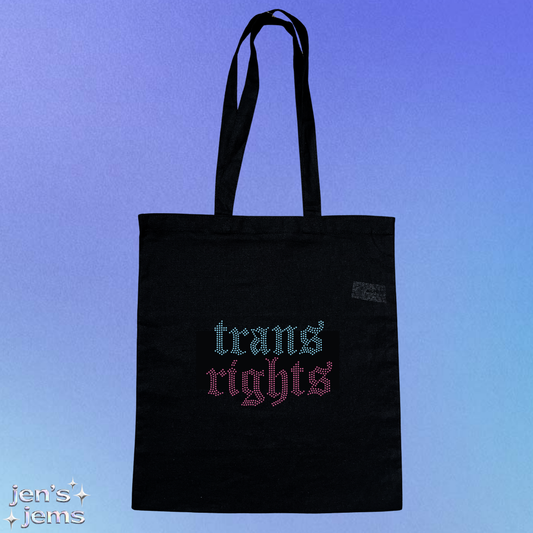Trans Rights Gothic Tote Bag