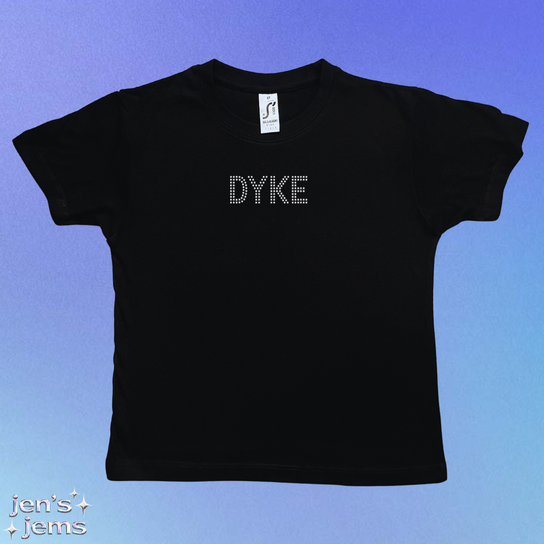 Dyke Font Baby Tee