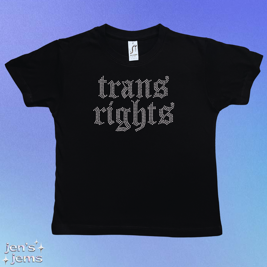 Trans Rights Gothic Baby Tee