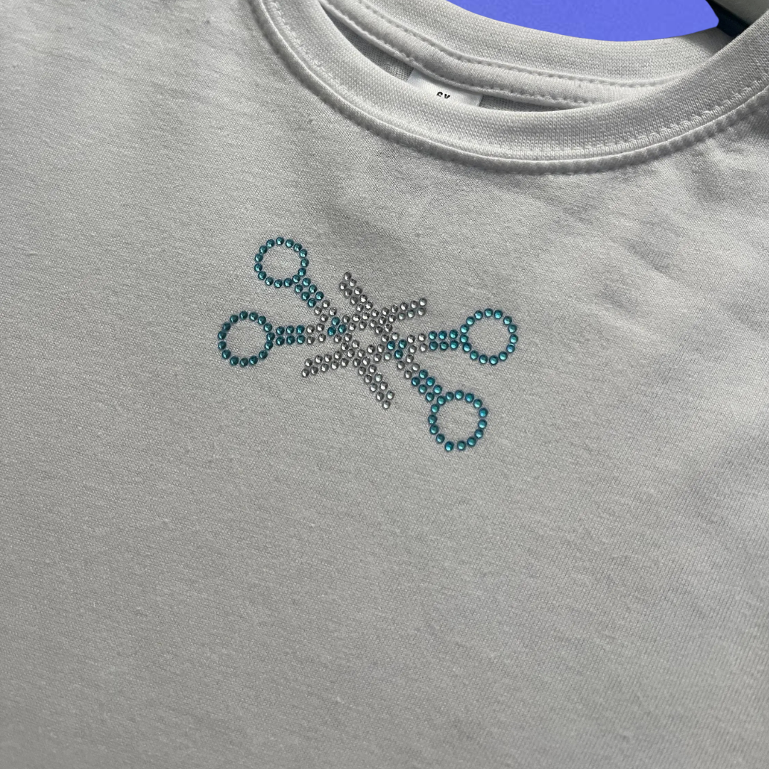 Custom Scissors Baby Tee