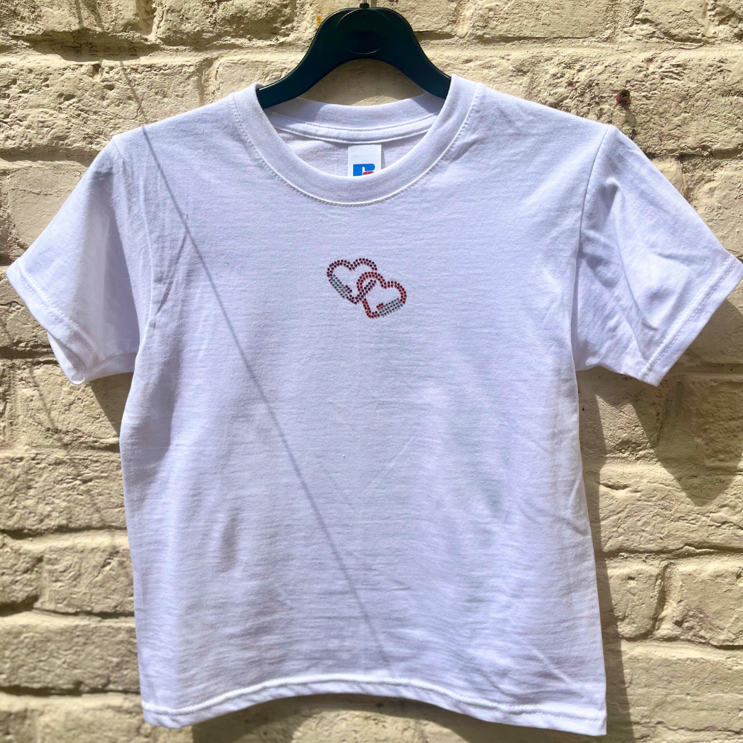 Custom Heart Carabiner Baby Tee