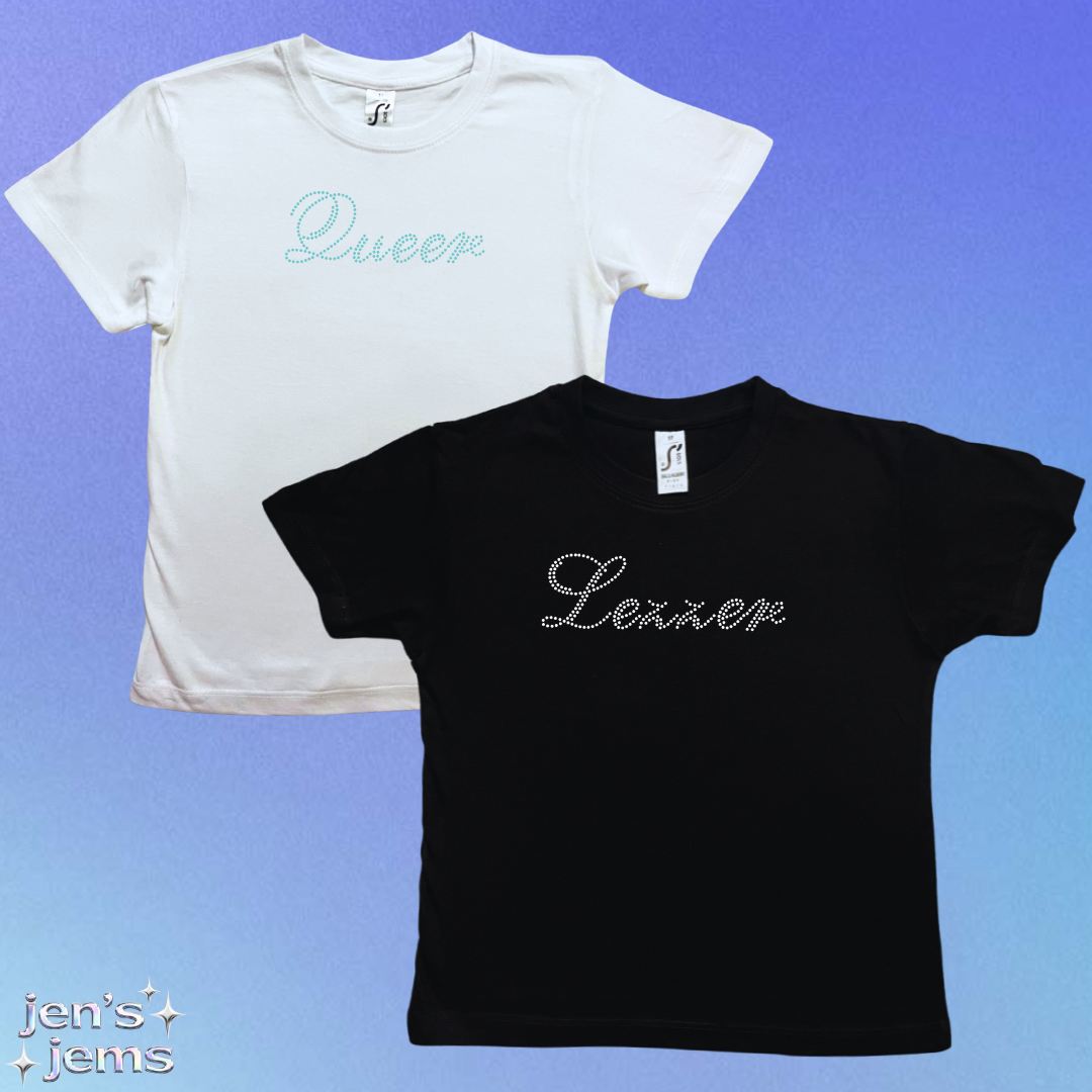 Custom Script Baby Tee