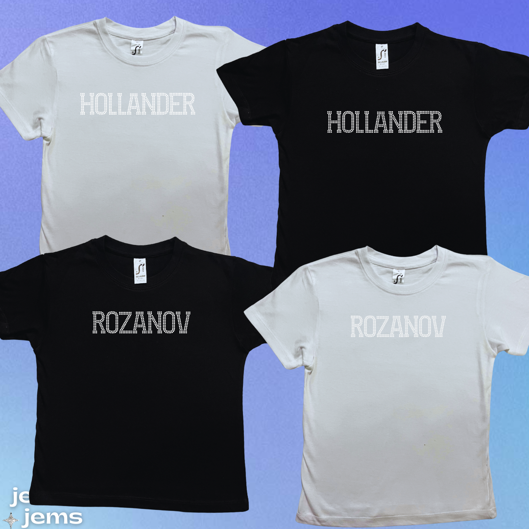 Custom Hollander Rosanov Sports Baby Tee