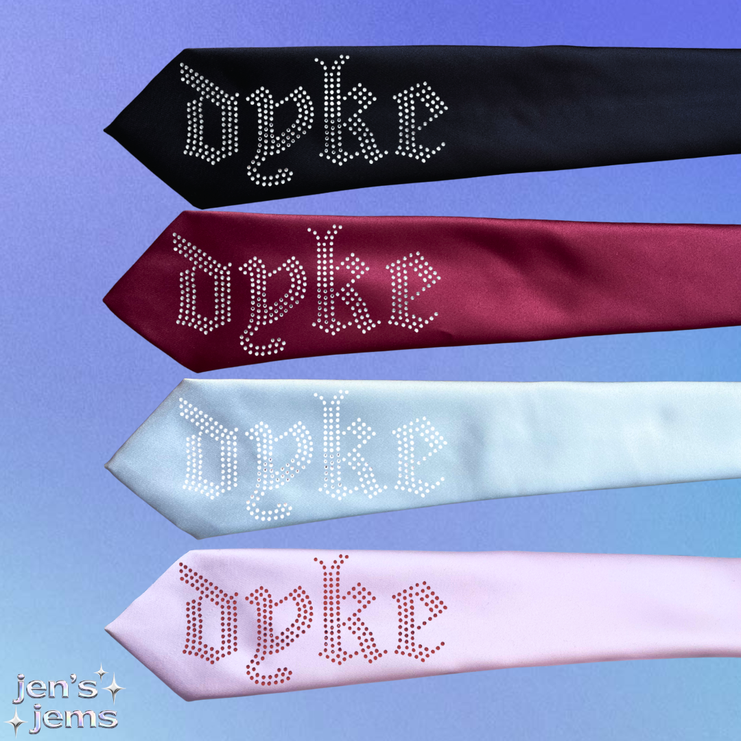 Custom Gothic Dyke Tie