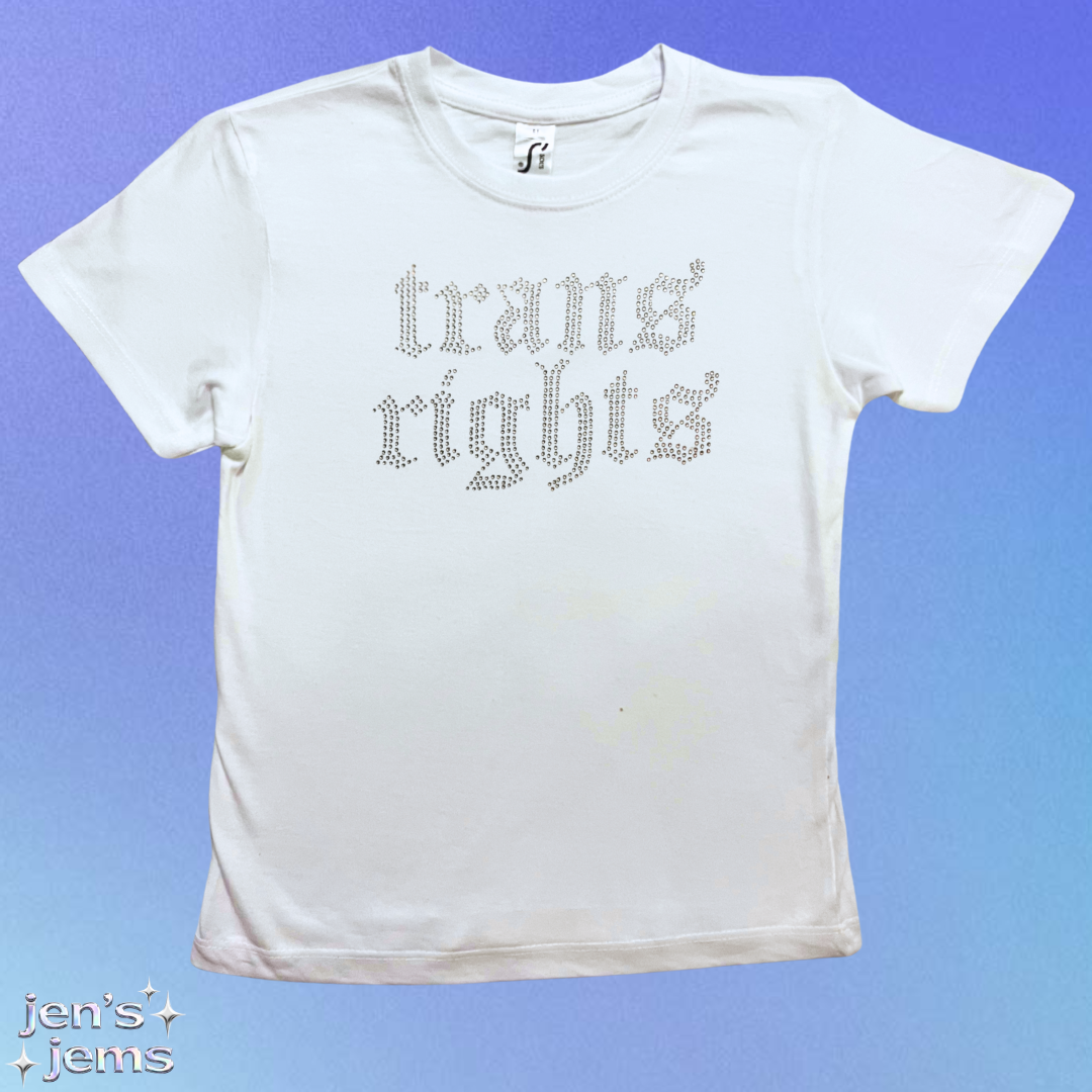 Trans Rights Gothic Baby Tee