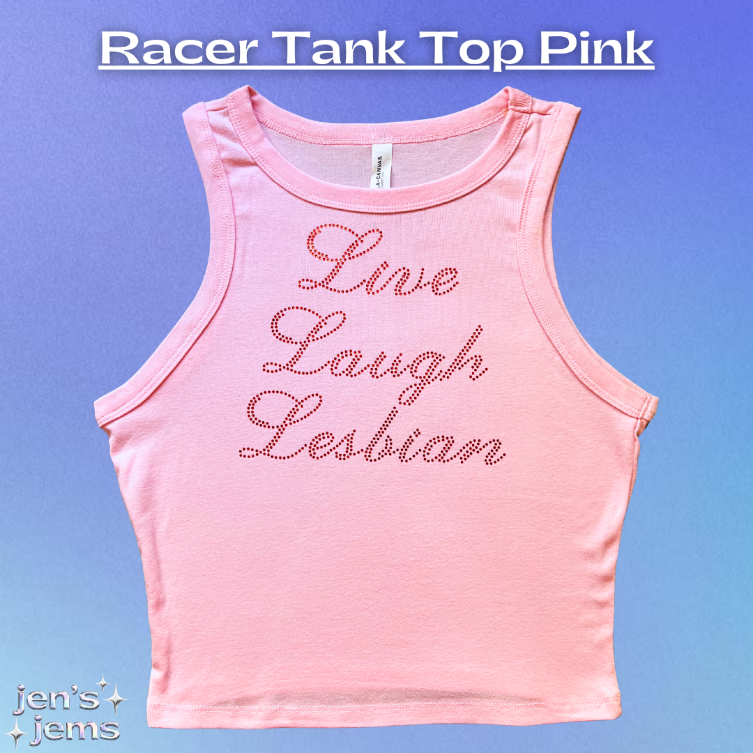 Live Laugh Lesbian Script Vest