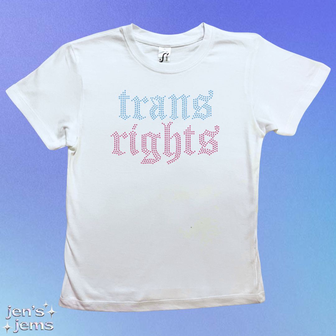 Trans Rights Gothic Baby Tee