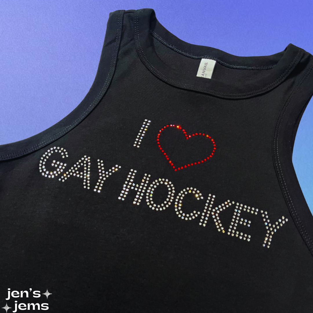 Custom I Love Gay Hockey Vest
