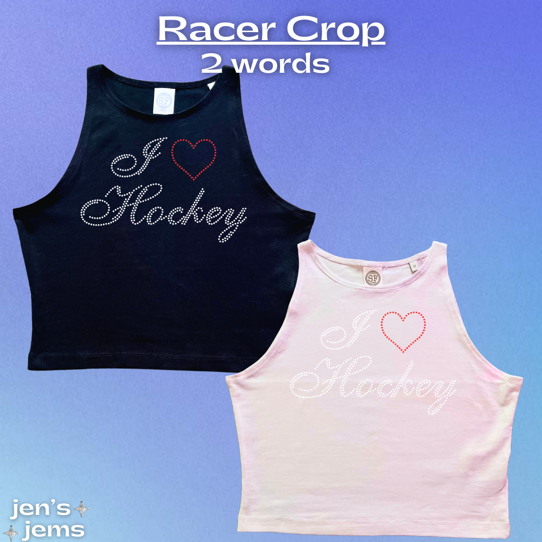 Custom I Love Gay Hockey Script Vest