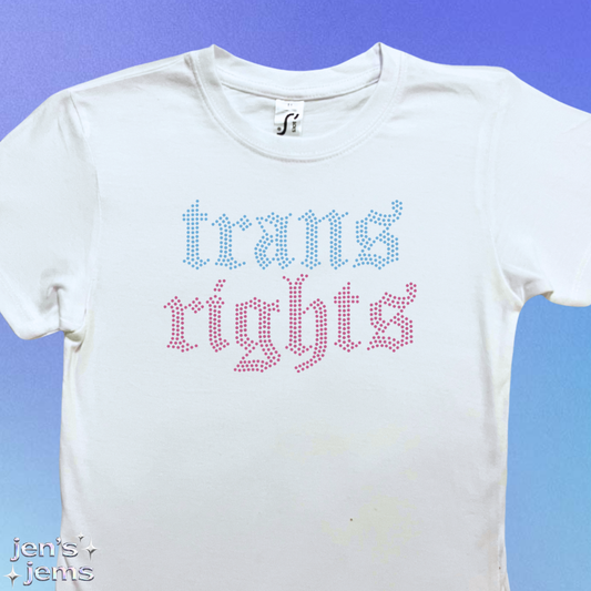 Trans Rights Gothic Baby Tee
