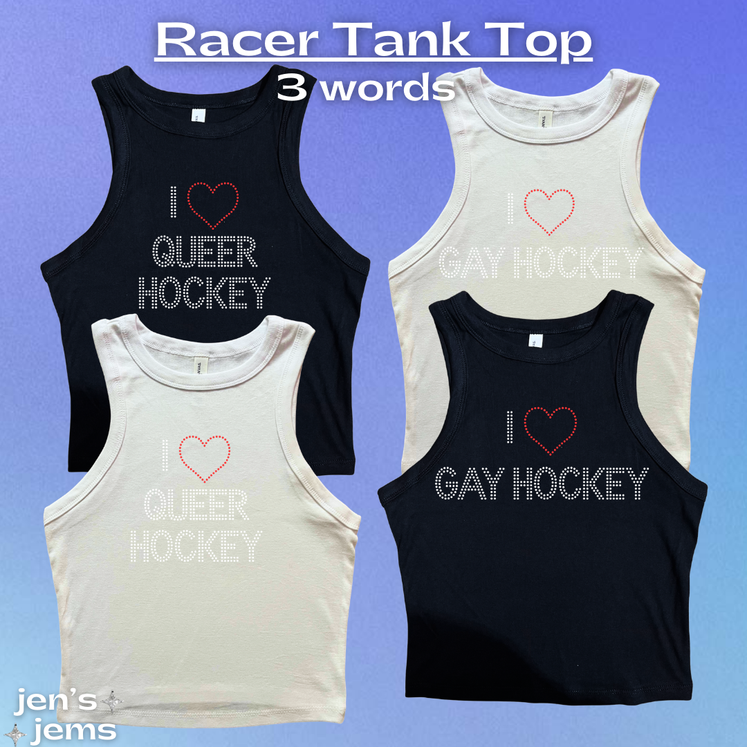 Custom I Love Gay Hockey Vest