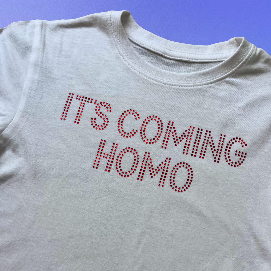 It’s Coming Homo Baby Tee