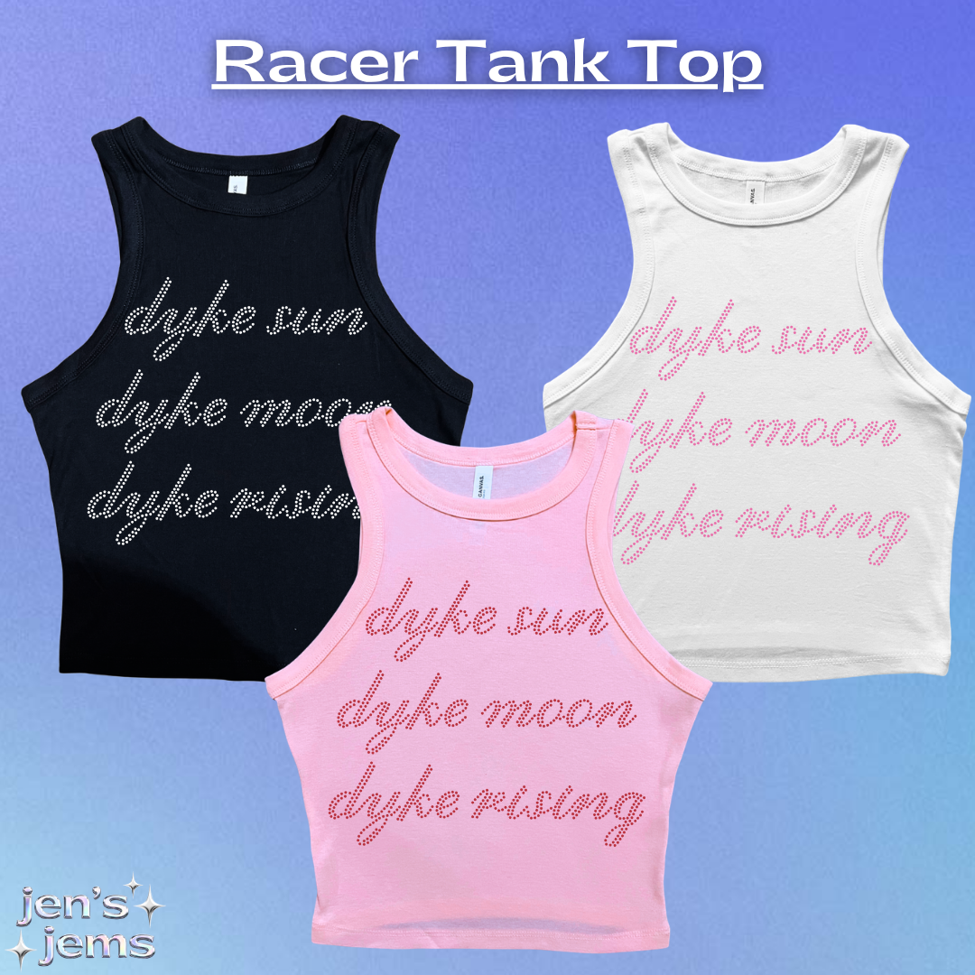 Dyke sun dyke moon dyke rising Script Vest