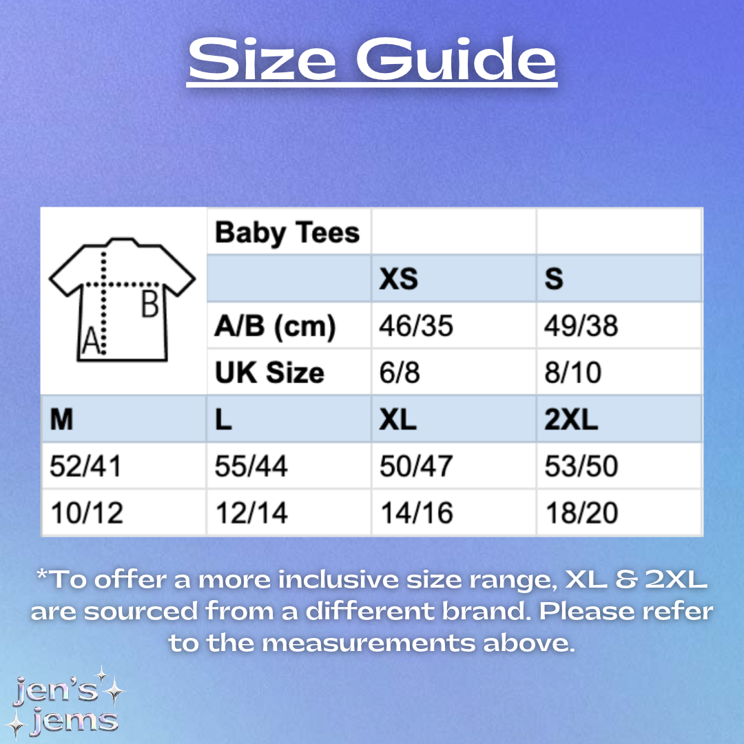 Angel Dyke Script Baby Tee