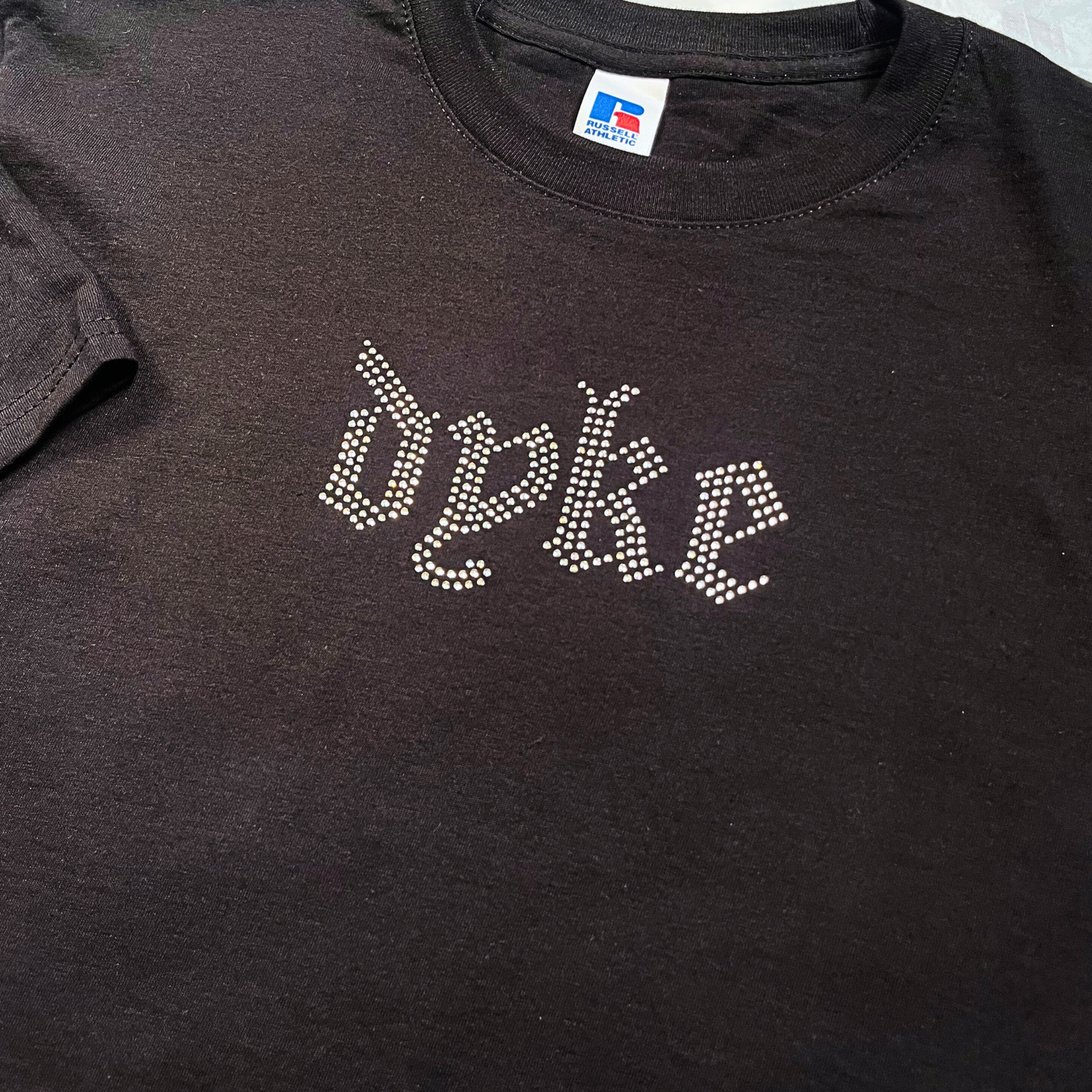 Gothic Dyke Rhinestone Iron On Hot Fix DIY Patch