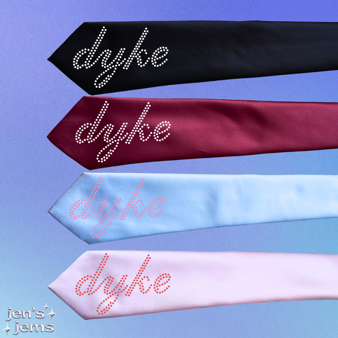 Custom Script Dyke Tie